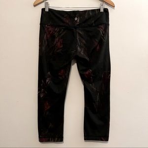 Lululemon cropped floral leggings